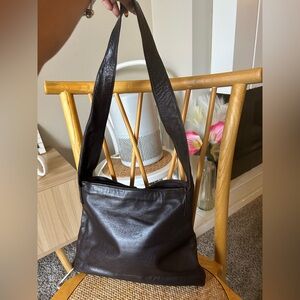 Valerie Stevens Dark brown Leather Handbag